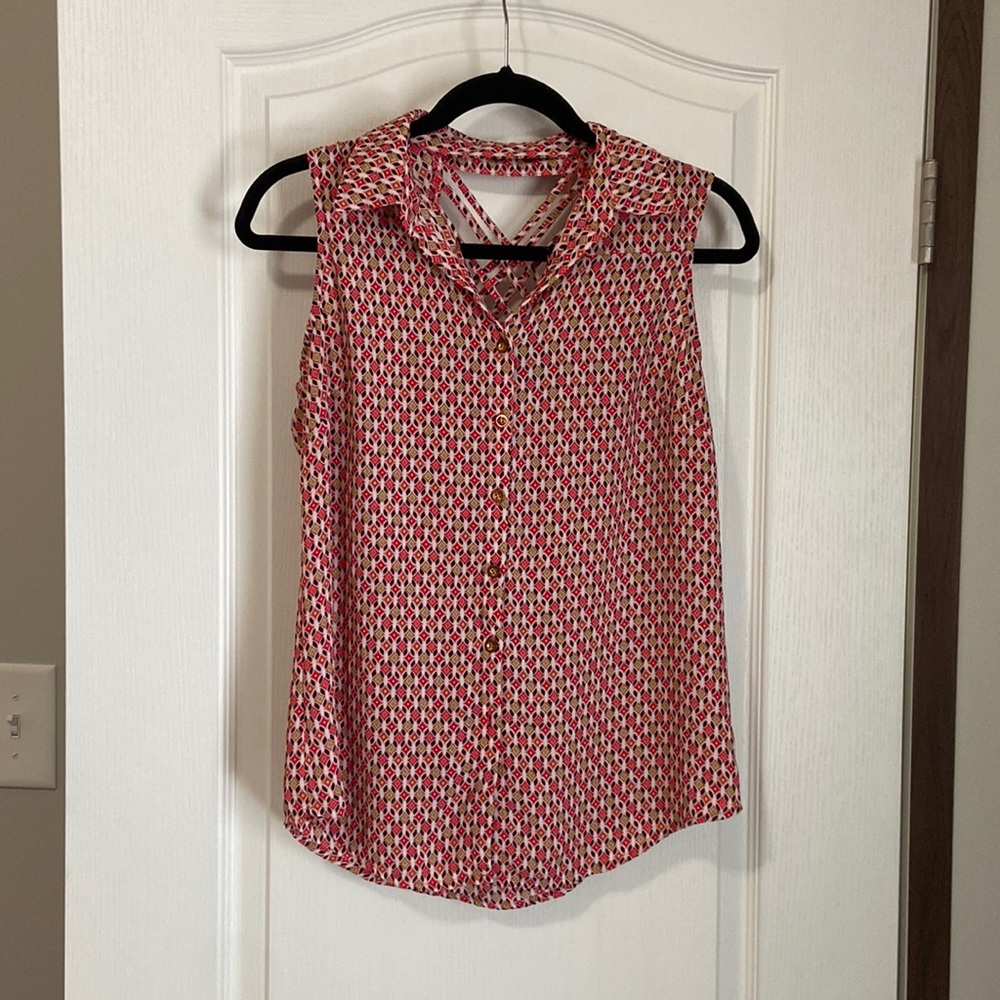 Pink sheer shirt